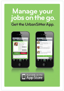 download the UrbanSitter app