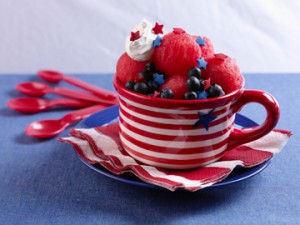 Red White and Blue Sundaes from Watermelon.org 