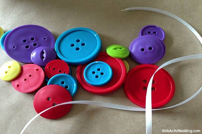 Button Bracelets via Kids Activities