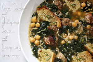 Kale, Chicken and Chickpea Soup