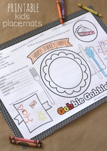 Free Printable Placemats from Sisters Suitcase Blog