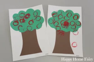 Easy Stencil Cards with Kids - Craftulate