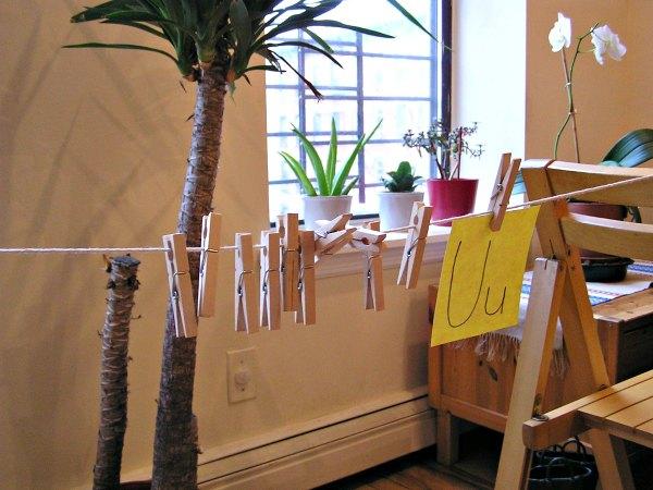 hang up alphabet activity 