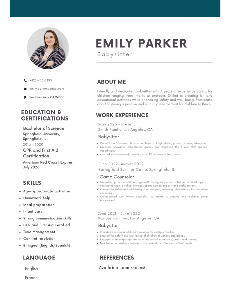 How to Write an Impressive Babysitter Resume - UrbanSitter