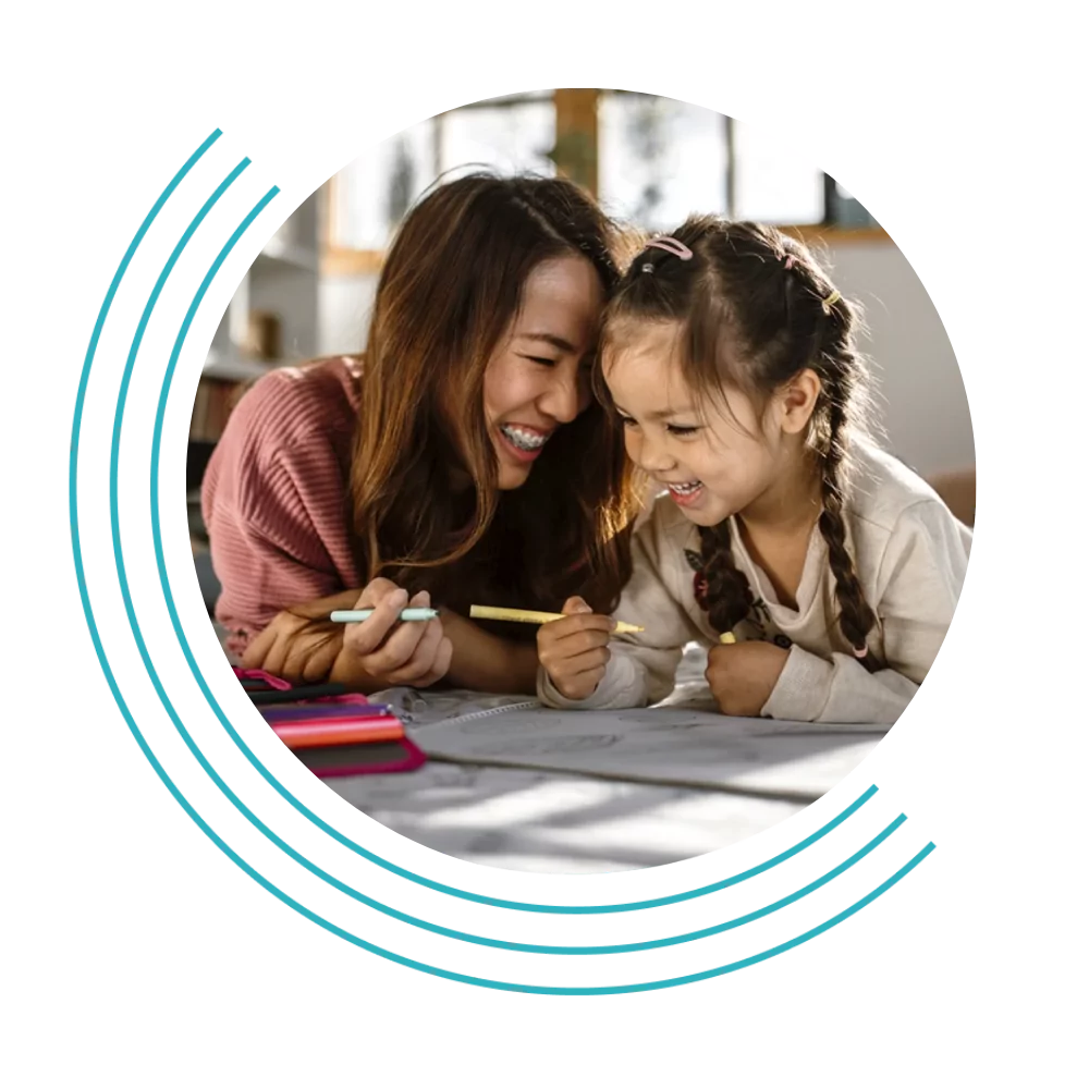 after school care nanny with child
